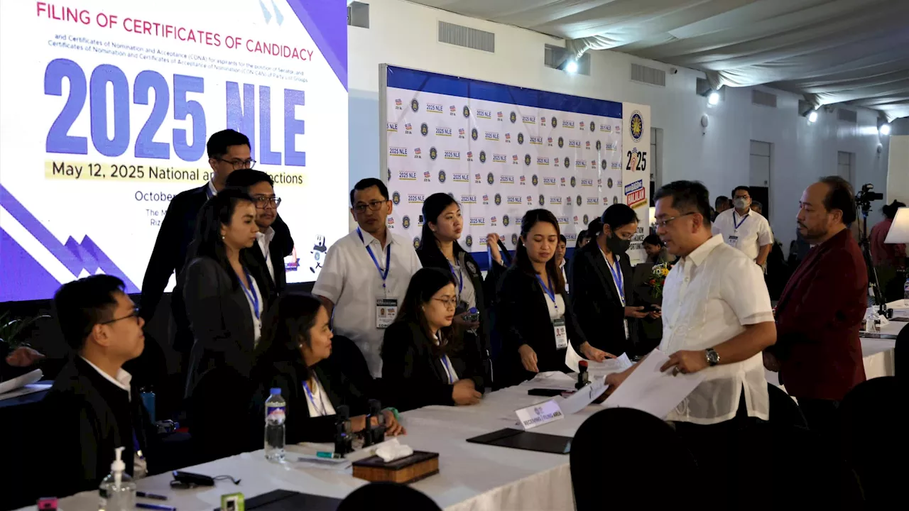 Day 5: 12 Senate hopefuls, 20 party-list groups file COCs, CONA