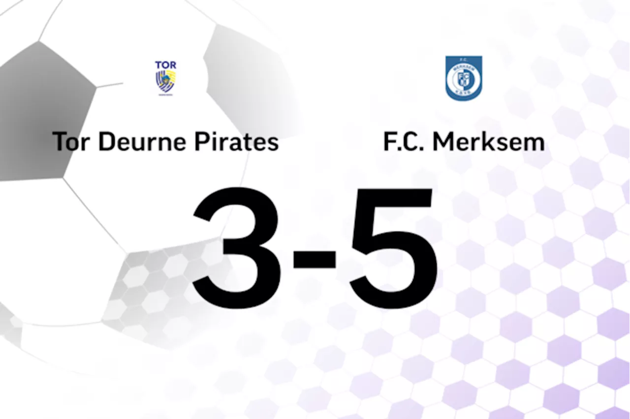 Vijf opeenvolgende overwinningen voor FC Merksem B na 3-5 winst tegen TOR Deurne Pirates B