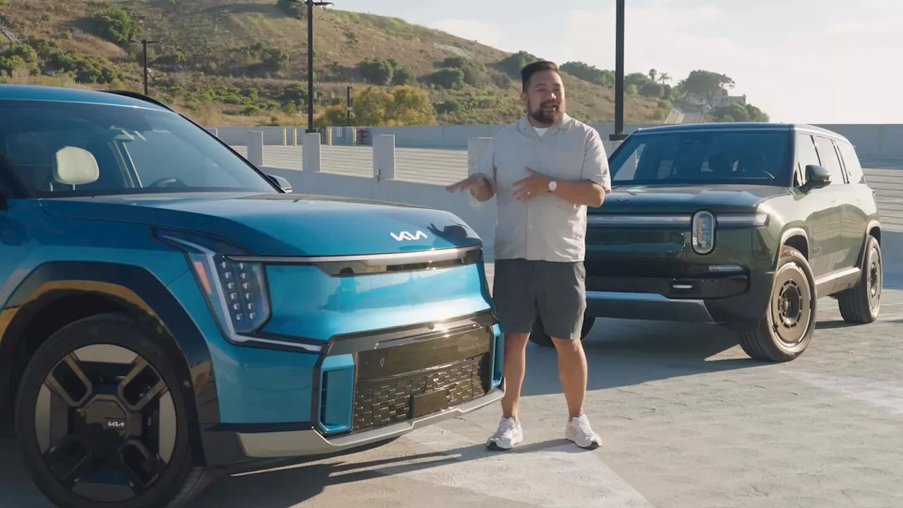 Kia EV9 Vs Rivian R1S: Two Of The Best Three-Row EVs Out There