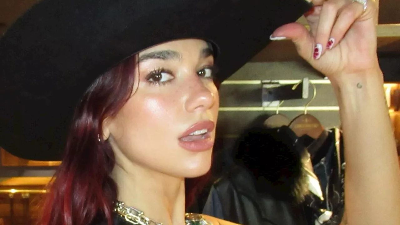 Dua Lipa's Butt-Baring Leather Hot Pants Could've Passed as Underwear