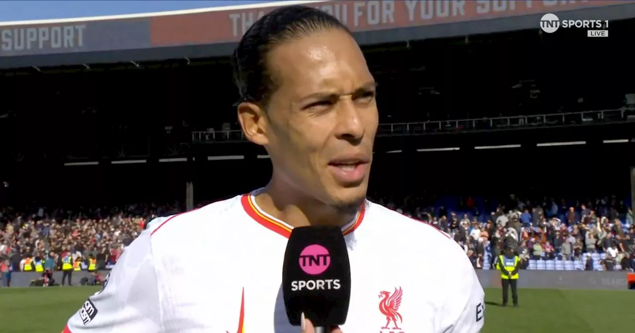 Virgil Van Dijk gives unexpected three-word response to Liverpool statistic