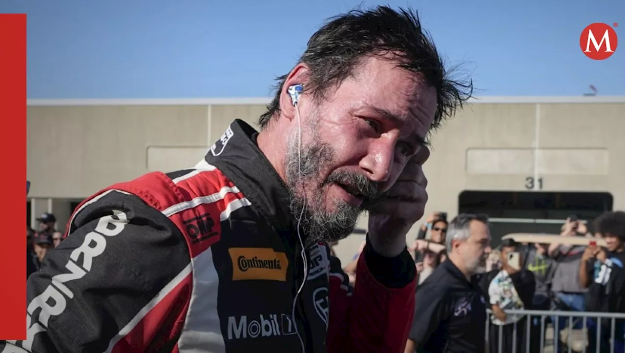 Keanu Reeves se sale de la pista en su debut en las carreras automovilísticas profesionales