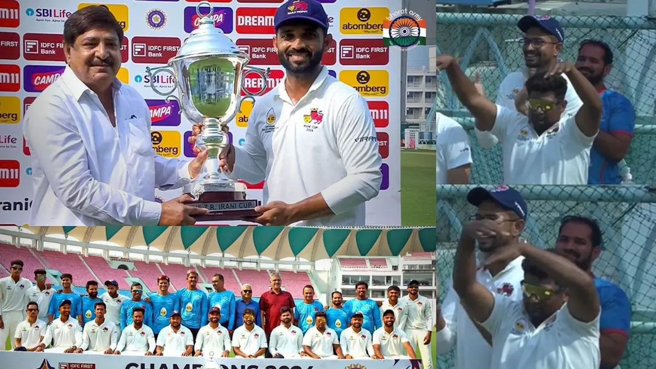 Irani Cup: मुंबई की जीत के बाद जमकर नाचे सरफराज खान, वायरल हुआ डांस Video