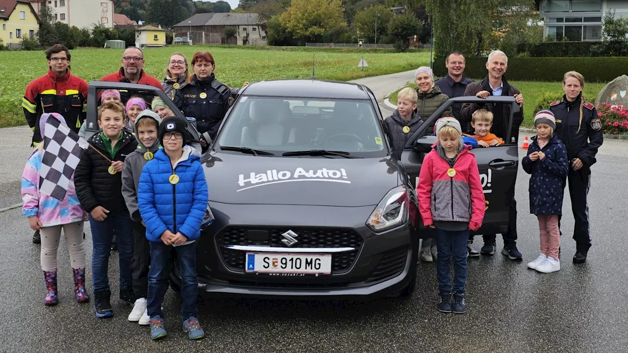 Verkehrstraining für Weinburgs Volksschulkinder