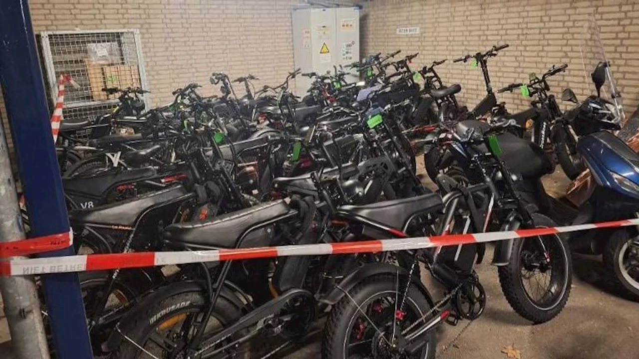 Politie neemt tientallen fatbikes mee bij grote controle Eindhoven