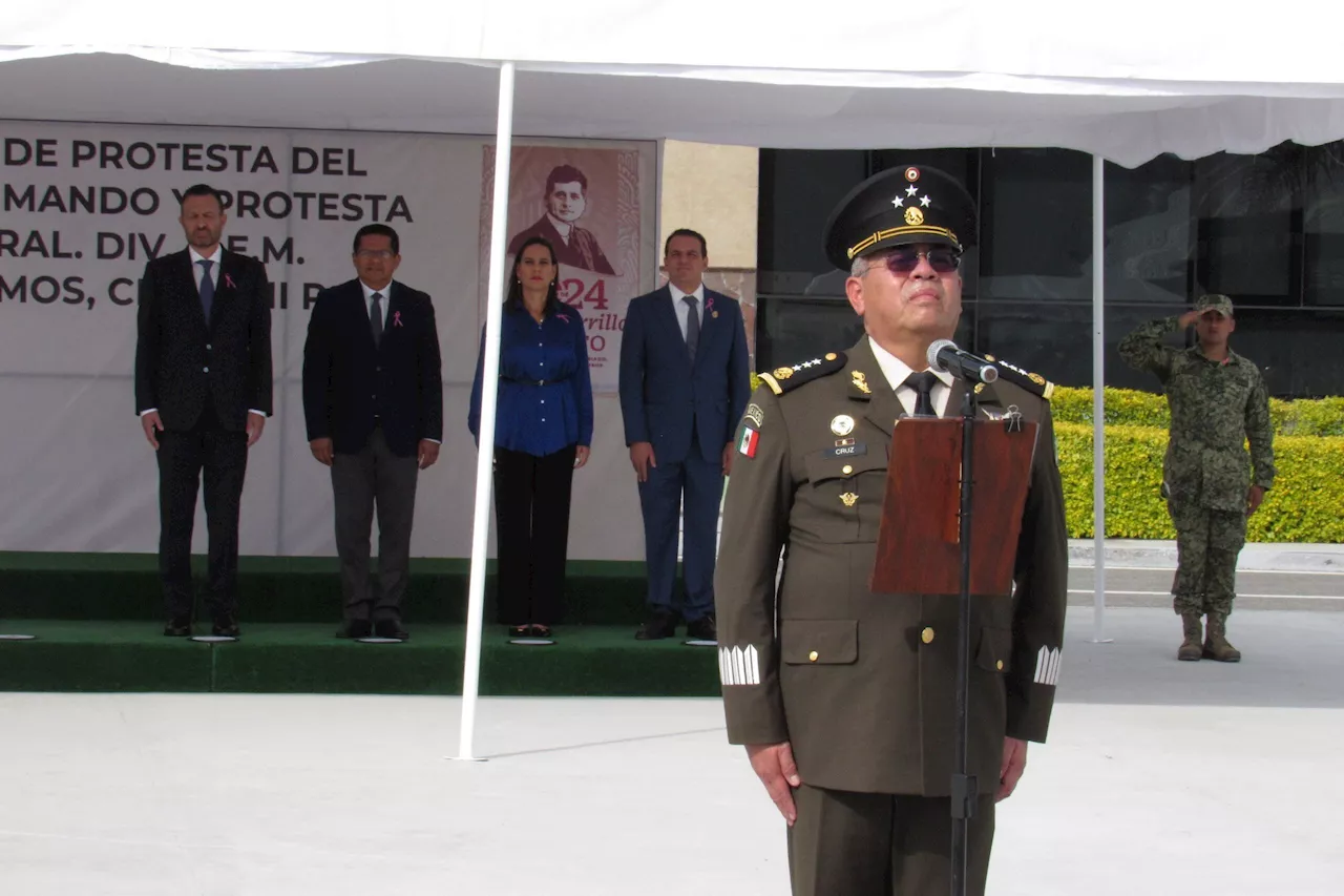 Maximiliano Cruz Ramos toma protesta como nuevo comandante de la XII Región Militar