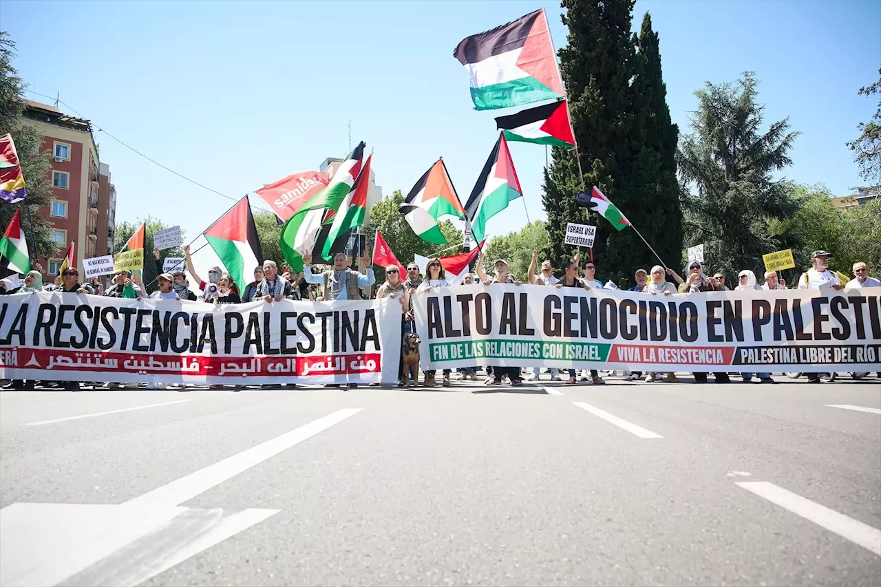 Paremos el genocidio: sigue en directo la gran manifestación por Palestina en Madrid