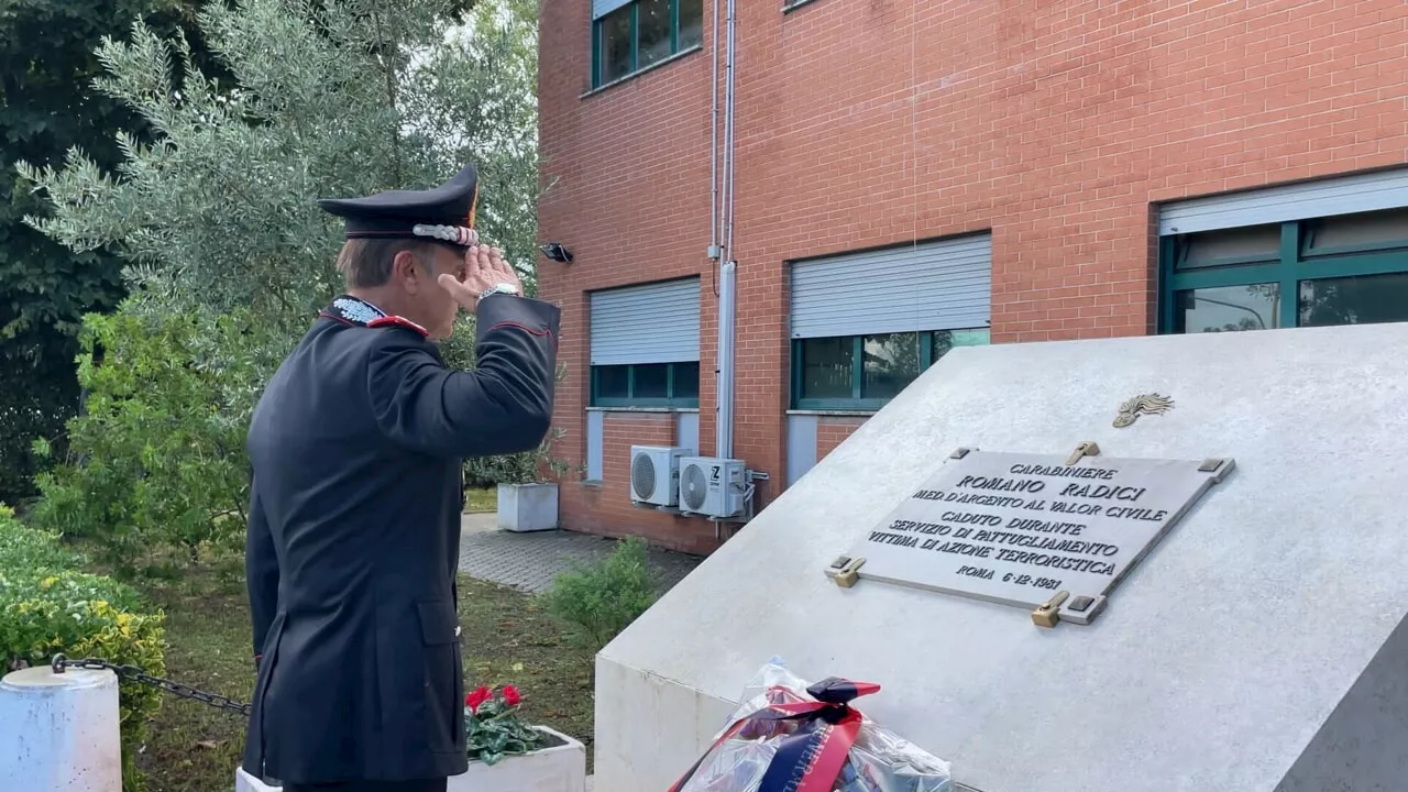 Il generale dei carabinieri Luongo in visita al nucleo radiomobile di Roma