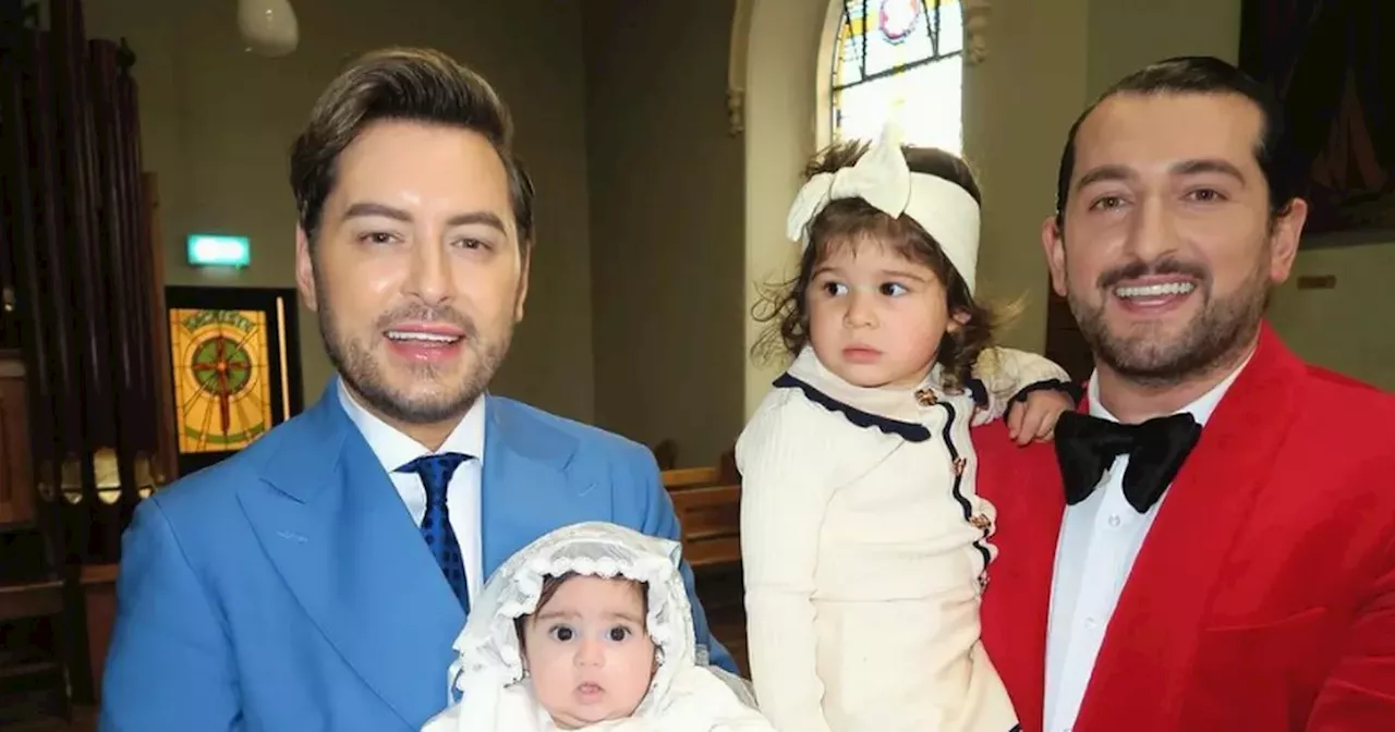 Brian and Arthur Celebrate Their Daughter's Christening