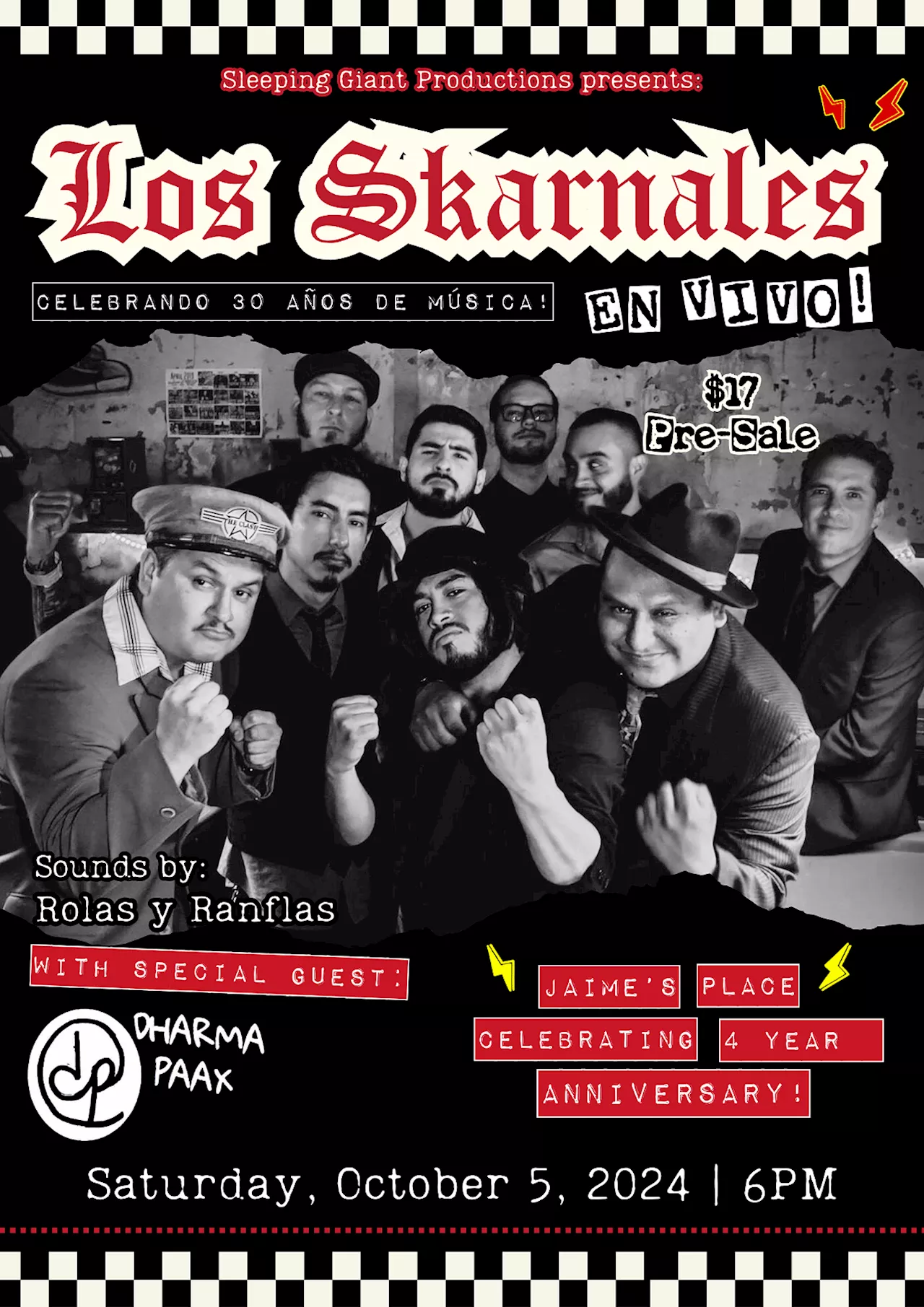 Los Skarnales 30 Years of Música & Jaime's Place 4 Year Anniversay