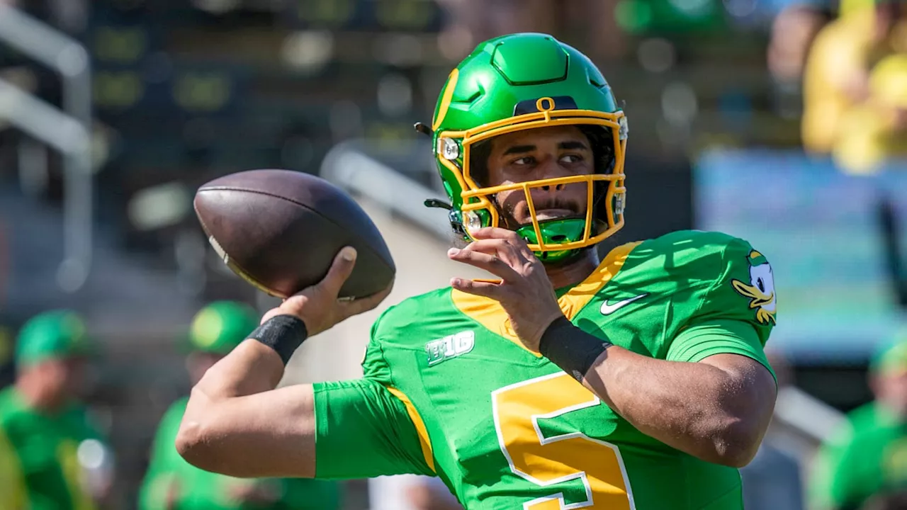 Oregon Ducks Quarterback Dante Moore Makes Big Ten Debut vs. Michigan State