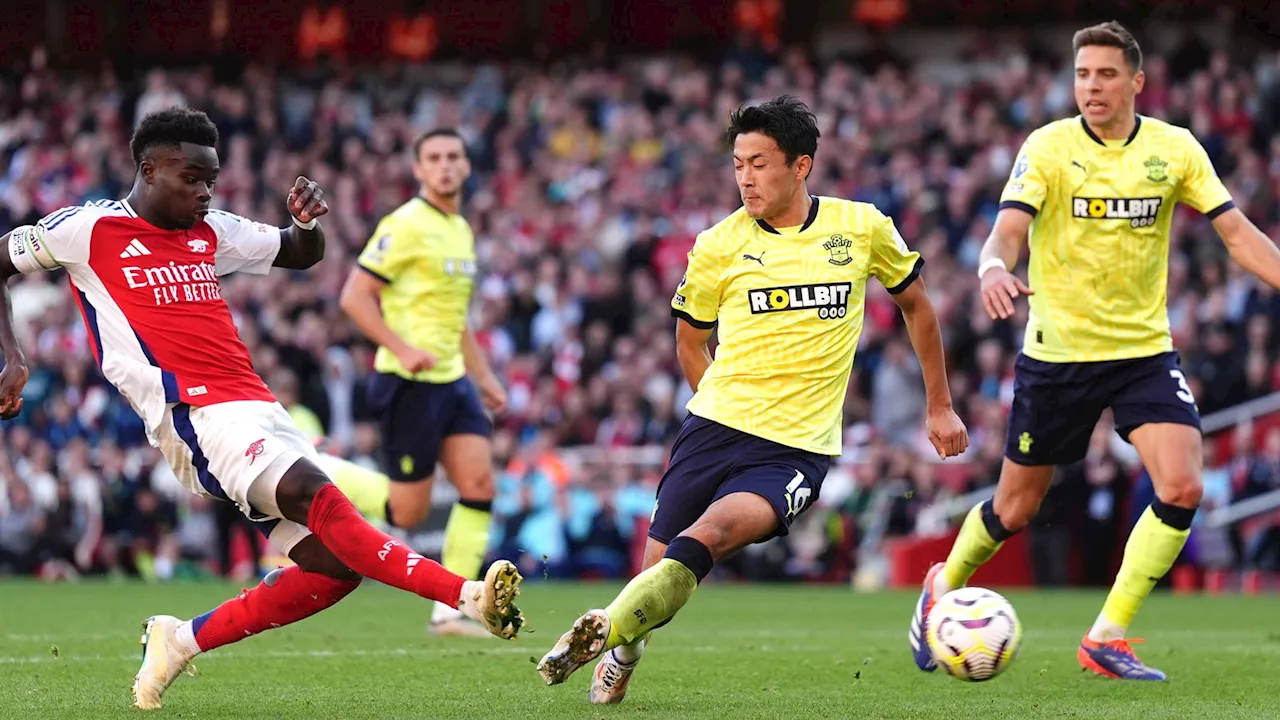 Arsenal 3-1 Southampton: Bukayo Saka inspires Arsenal win after Saints scare in Premier League clash