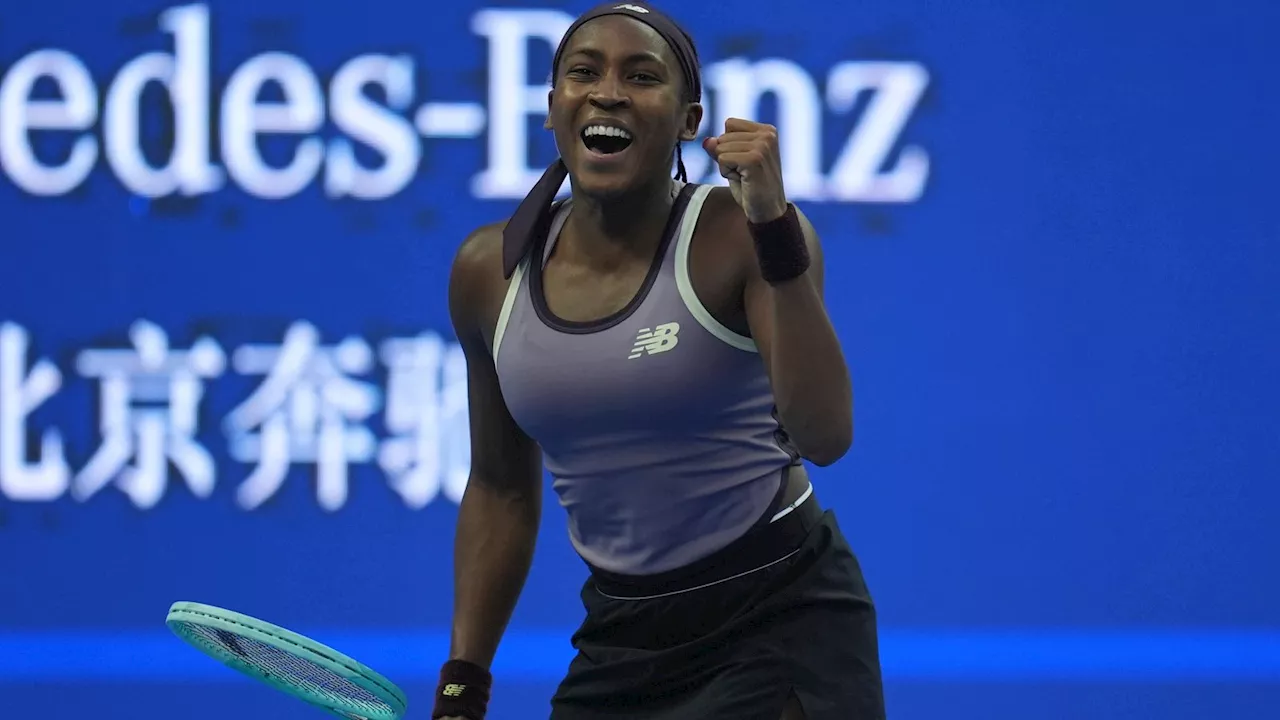 China Open: Coco Gauff through to final after beating Paulo Badosa in Beijing