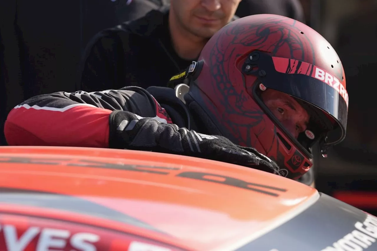 Keanu Reeves spins out at Indianapolis Motor Speedway in pro auto racing debut