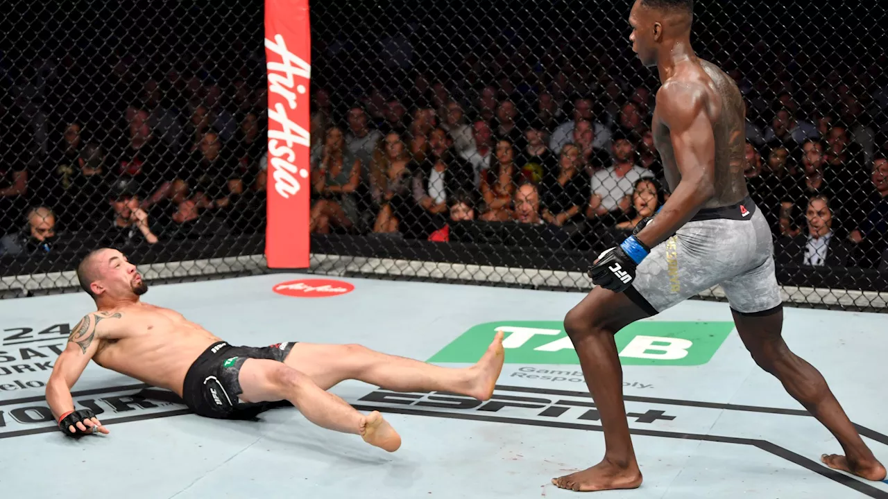 Israel Adesanya became undisputed champion when he sent Robert Whittaker dancing into canvas with...