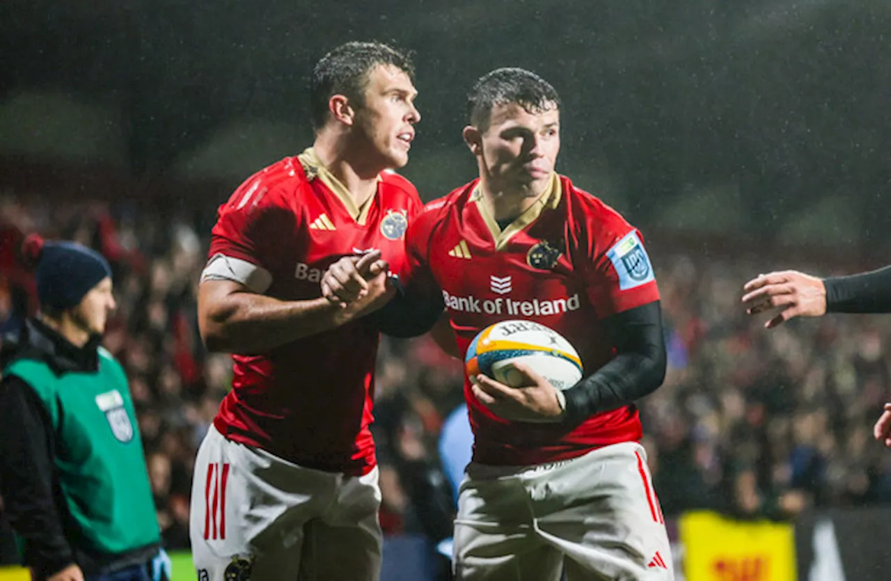 Munster bounce back with bonus-point win over Ospreys in biblical conditions in Cork