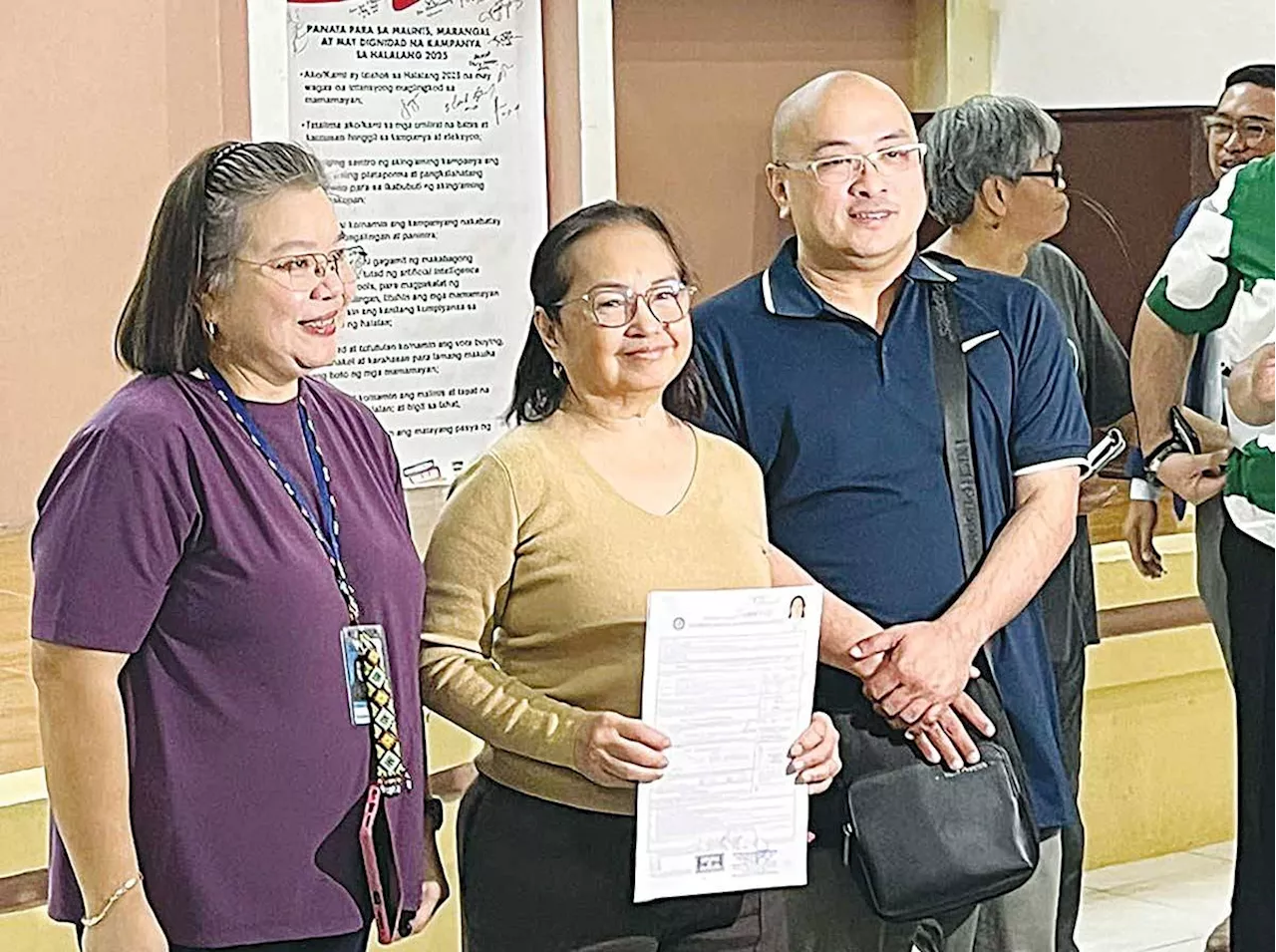 Arroyo, Robredo, de Lima file CoCs