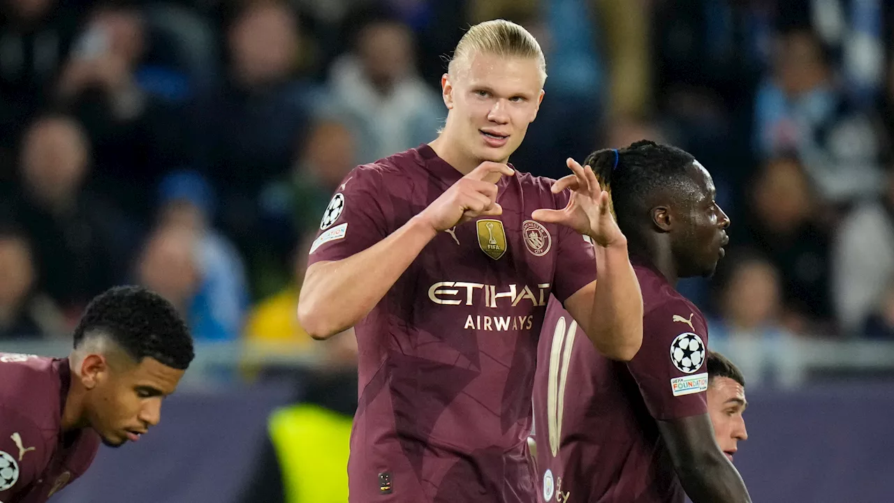 Haaland keeps up remarkable Champions League scoring record in dominant Man City win