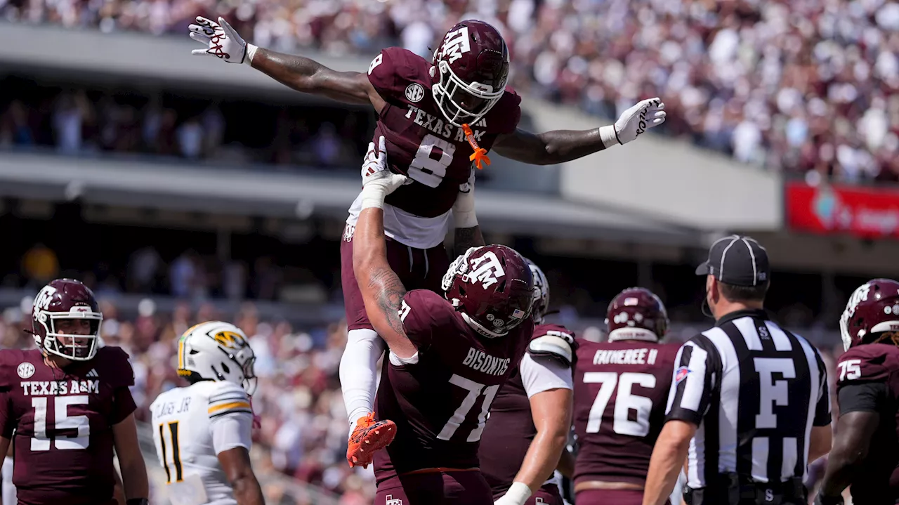 Moss scores 3 TDs as No. 25 Texas A&M gives No. 9 Missouri its first loss in rout