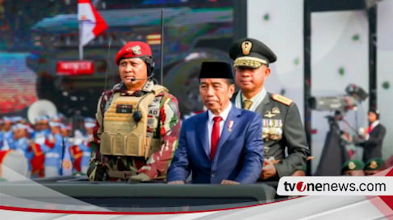 Presiden Jokowi Beberkan Ulah Prabowo Subianto Tingkatkan Pertahanan Indonesia di HUT TNI Ke-79