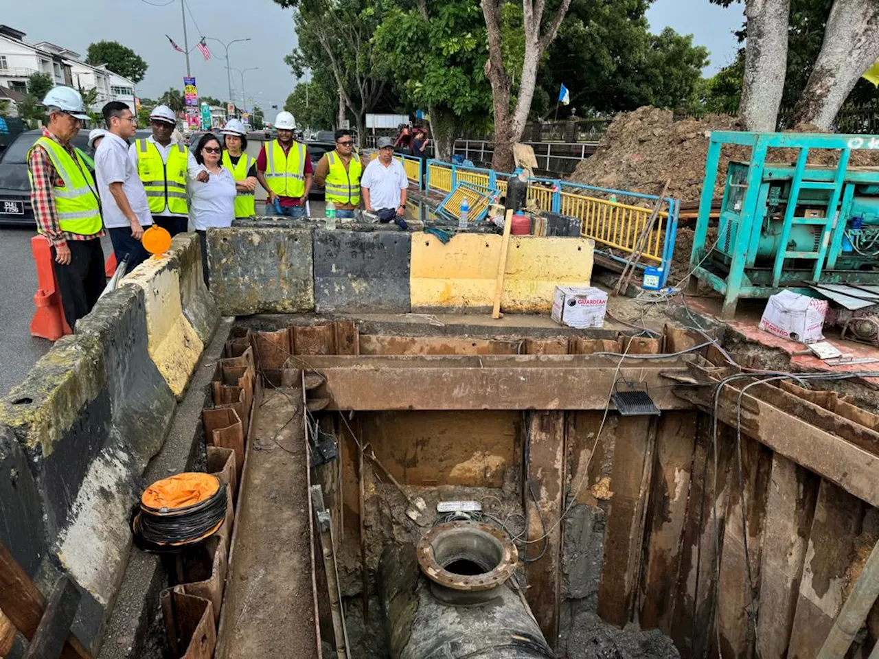 Kerja ganti paip baharu siap 90 peratus