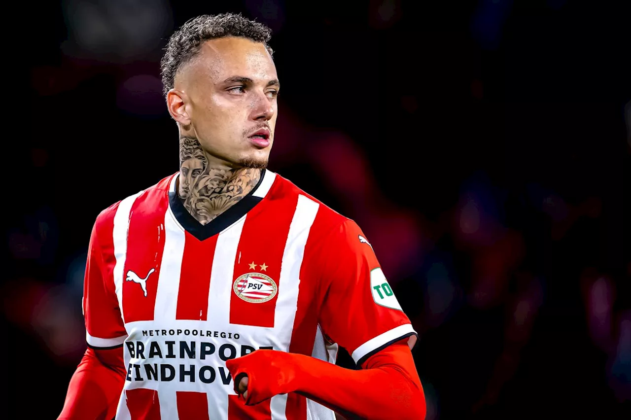 Noa Lang in de wachtkamer bij PSV: 'Het is nog niet goed genoeg om te starten'