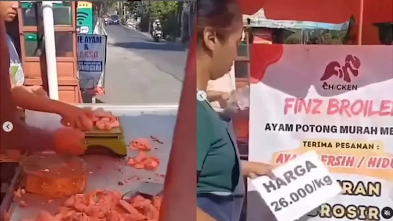 Penjual Ayam Potong Dilabrak Pedagang Pasar Akibat Jual Harga Murah