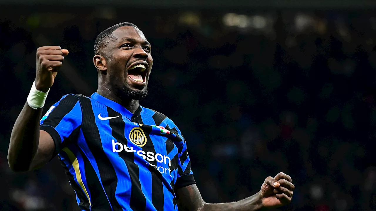 Marcus Thuram schiet Inter met hattrick naar tweede plaats in de Serie A