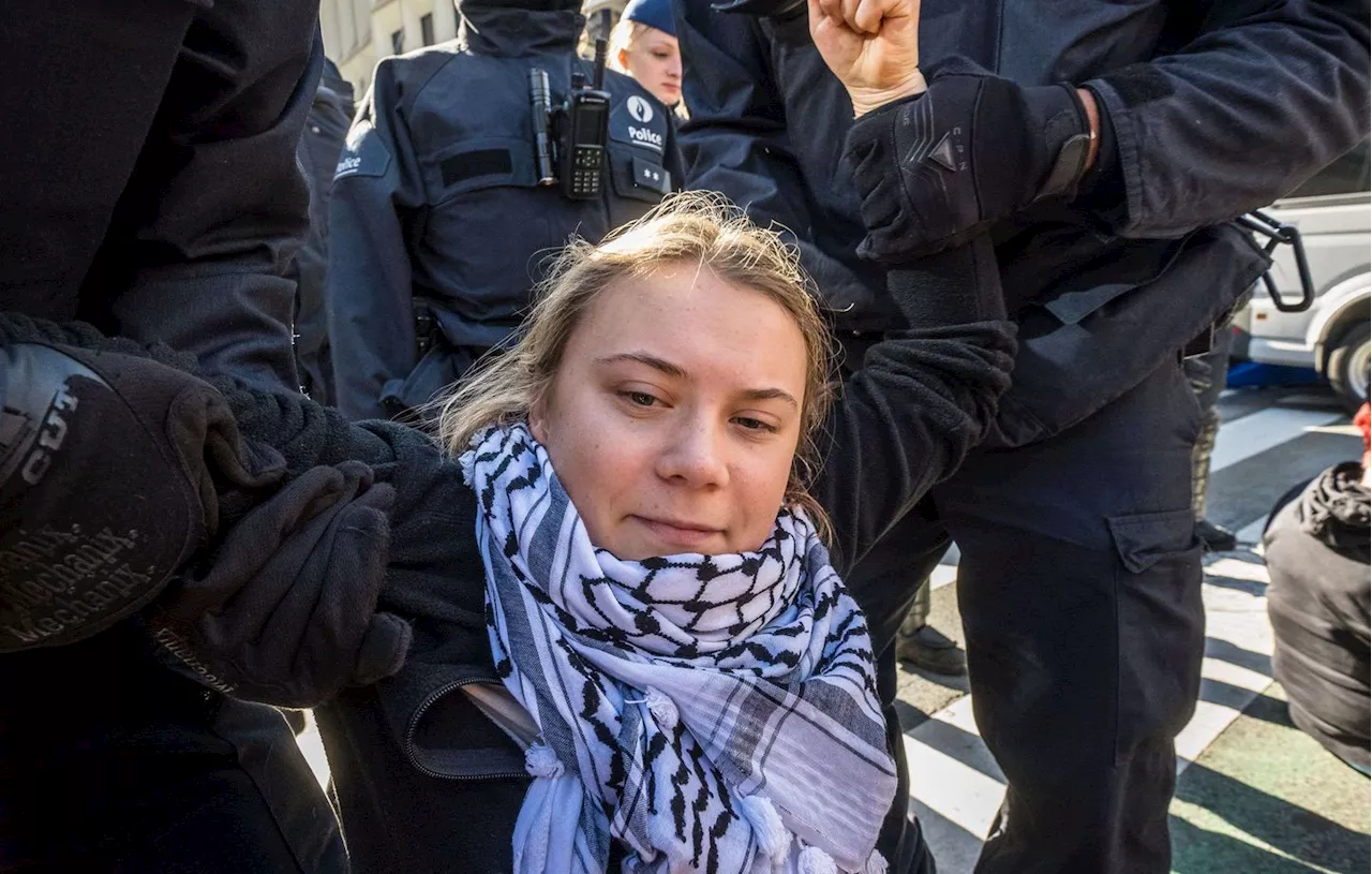 Greta Thunberg et plusieurs dizaines de manifestants interpellés à Bruxelles