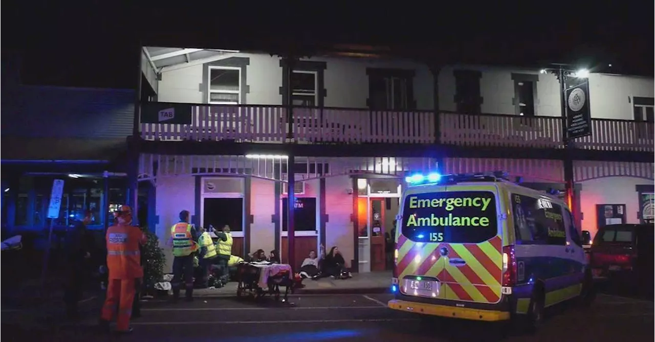 Footage shows moment car ploughs into people outside pub