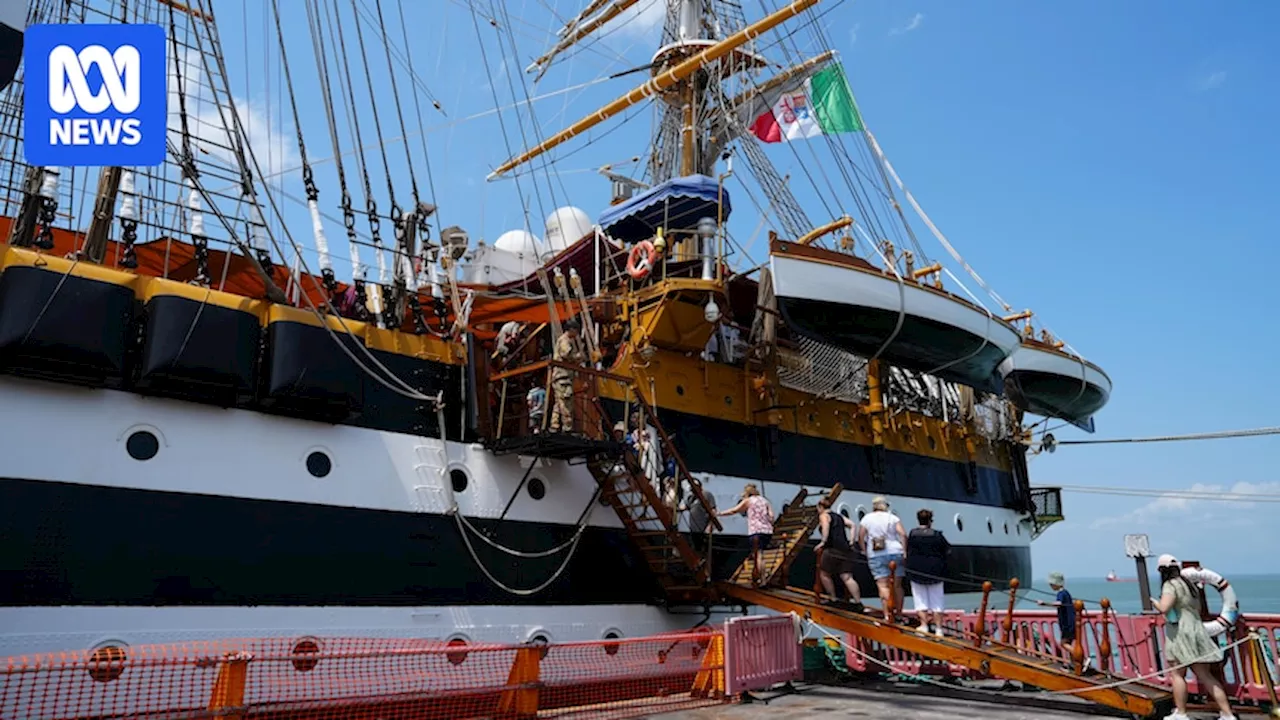 Italian navy ship Amerigo Vespucci docks in Darwin, as Rome flags interest increasing interest in Indo-Pacific