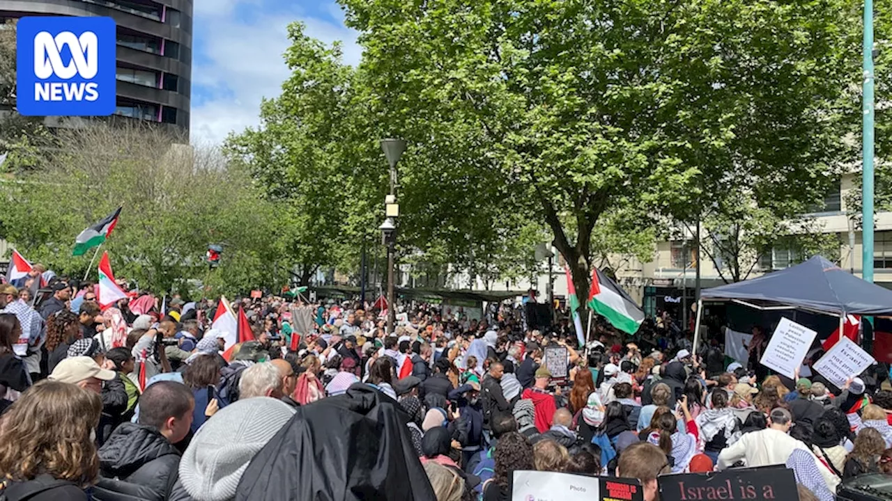 Middle East war live: Pro-Palestinian demonstrators gather in Sydney, Melbourne and Adelaide