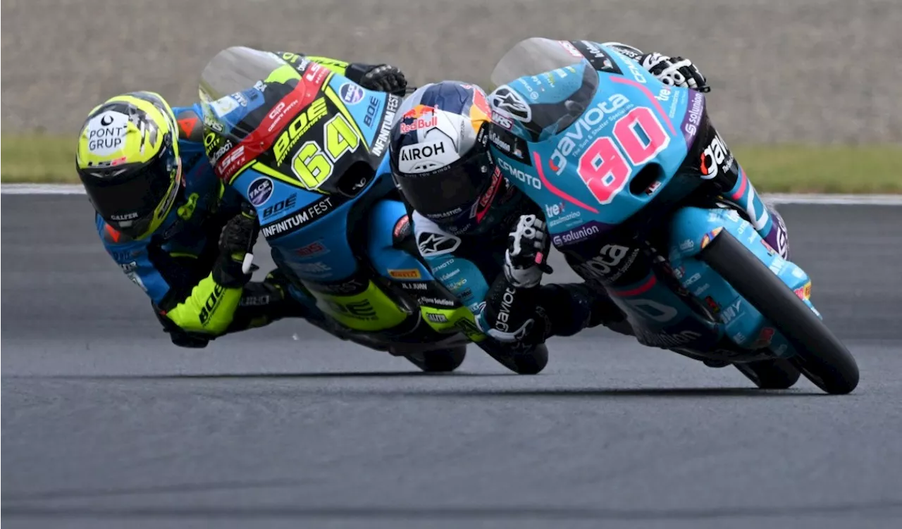 David Alonso celebró en Japón: líder y campeón del mundo de Moto3