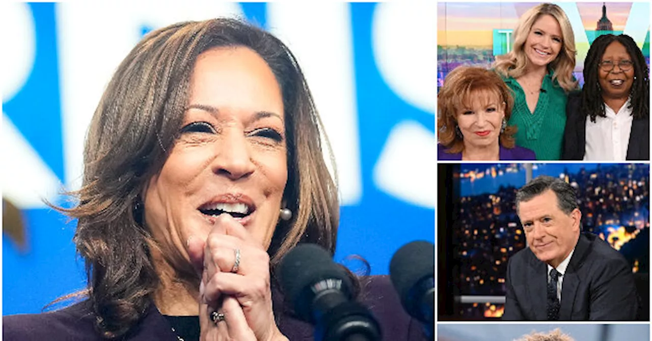 Kamala Harris Sets Hollywood Media Charm Offensive: ‘The View,’ Stephen Colbert, Howard Stern