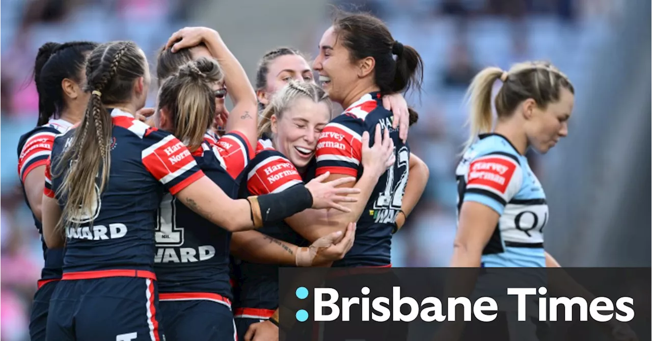 Roosters win NRLW grand final despite courageous fightback from Cronulla