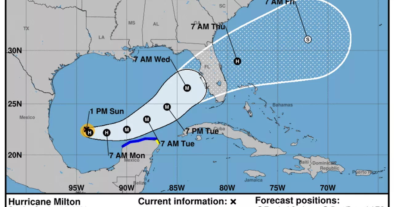 Maps show track of Hurricane Milton as forecasters predict landfall in Florida this week