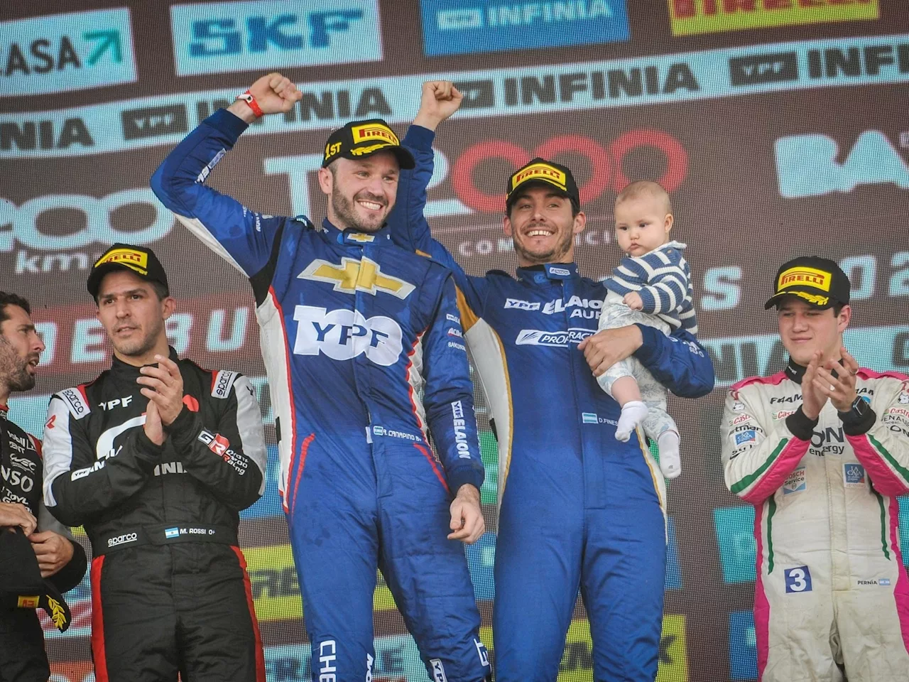 Canapino tuvo un regreso triunfal al TC2000 y junto a Fineschi se adueñó de los 200 Kilómetros de Buenos Aires en el Gálvez