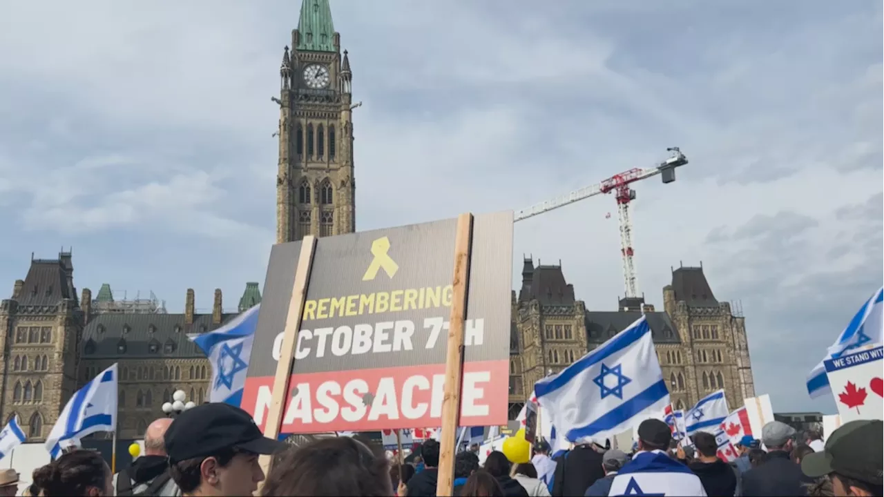 Jewish community gathers in Ottawa on eve of Oct. 7 Hamas attacks anniversary