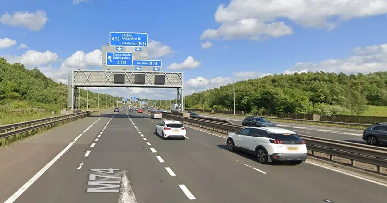 Woman Rushed to Hospital After M74 Crash