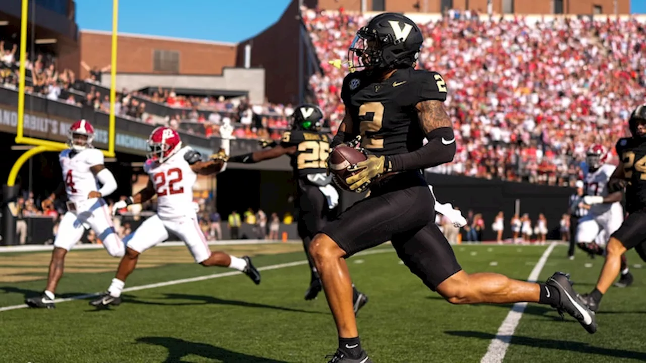 Vanderbilt takes down No. 1 Alabama in historic CFB victory