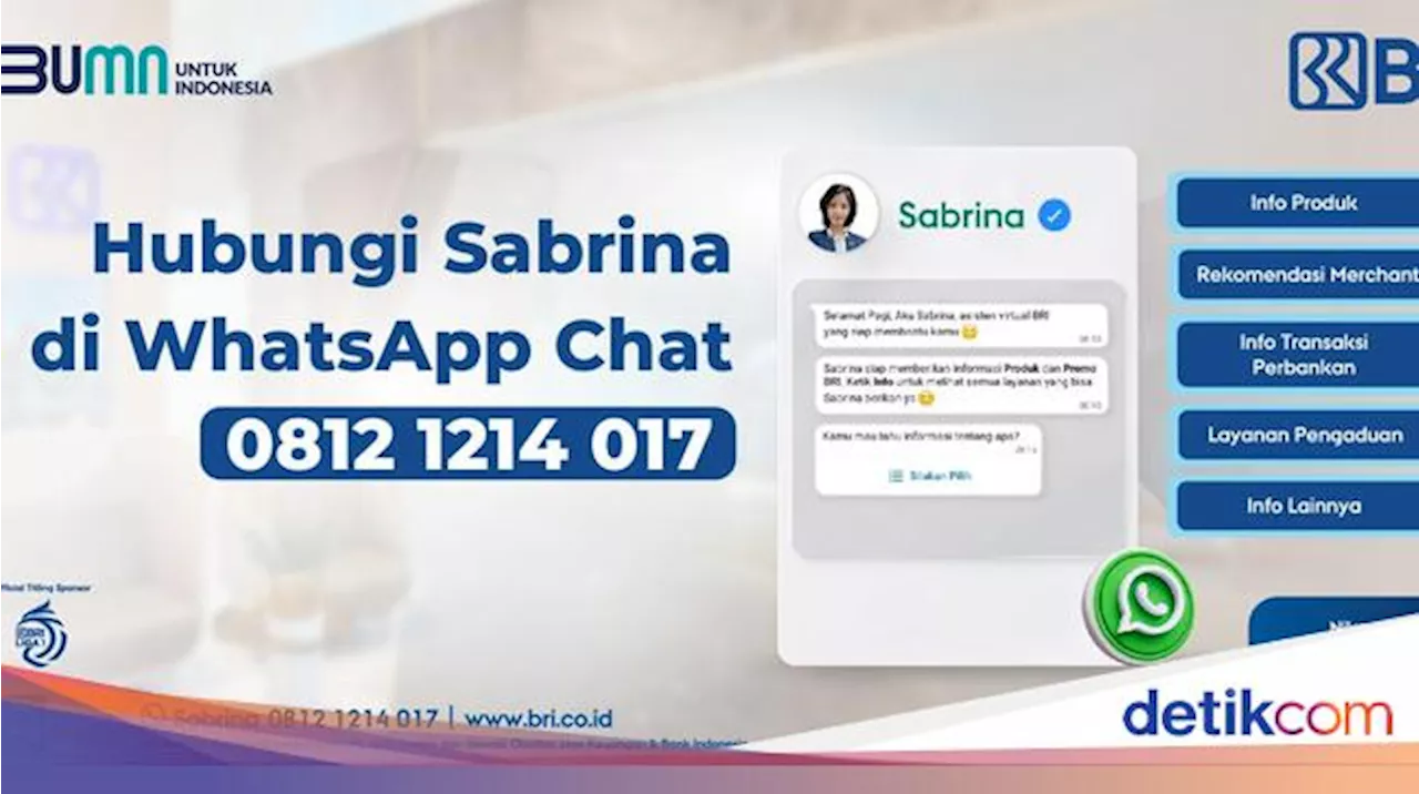 Nasabah BRI Bisa Lebih Mudah Cari Rekomendasi Merchant F&B Melalui Sabrina