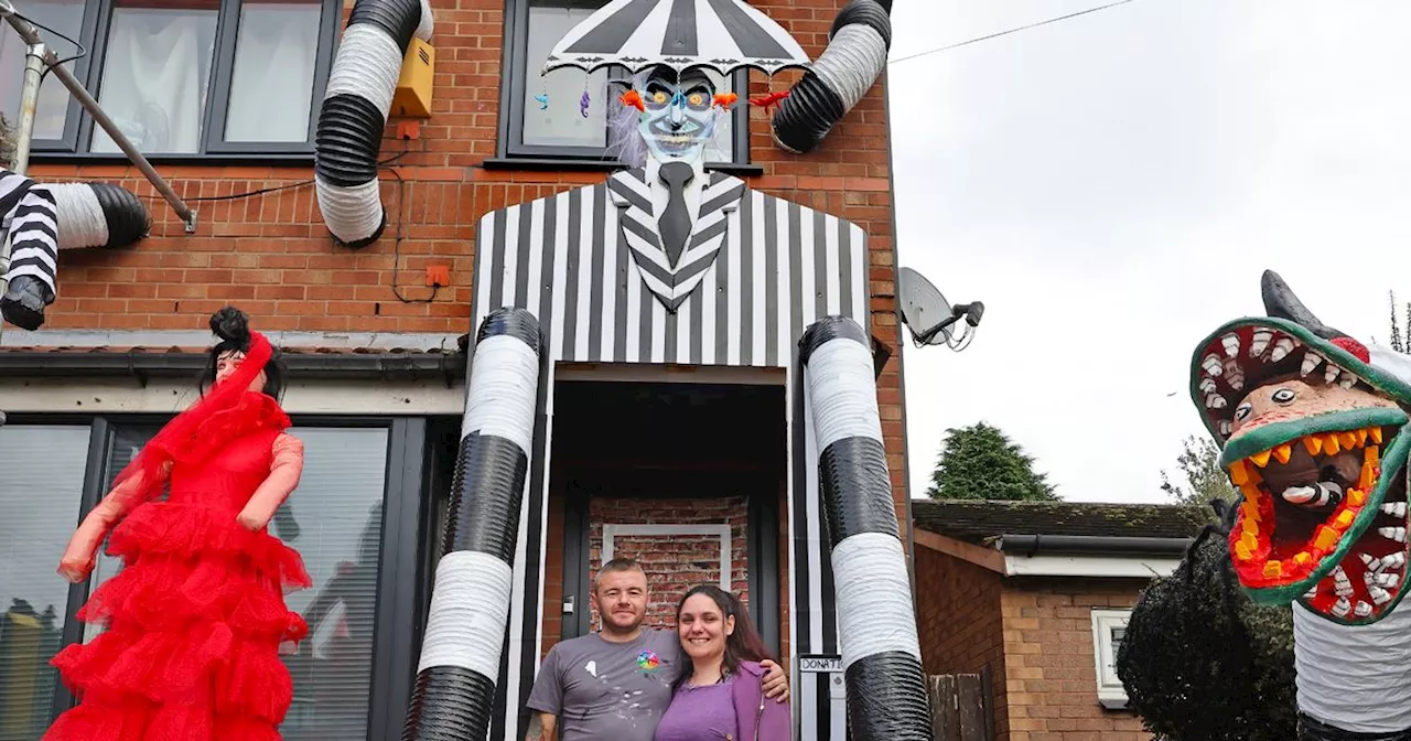 Couple transform home into Beetlejuice-themed Halloween House