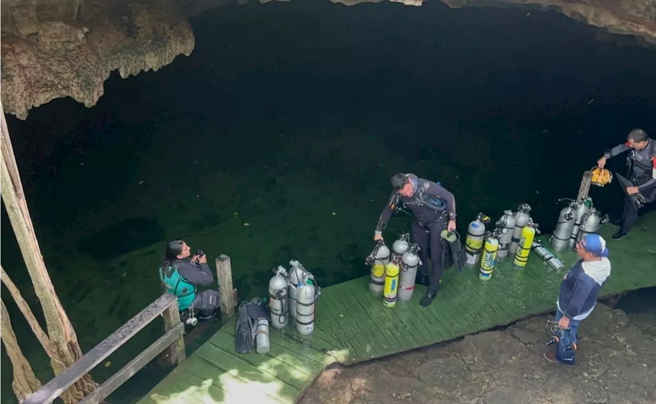 Localizan cuerpo de buzo argentino en cenote de Yucatán; había desaparecido desde hace 2 días