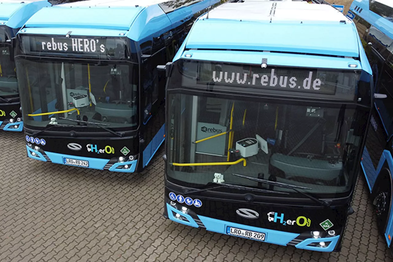 Rebus Rostock stellt erste Wasserstoffbusse in Güstrow ein