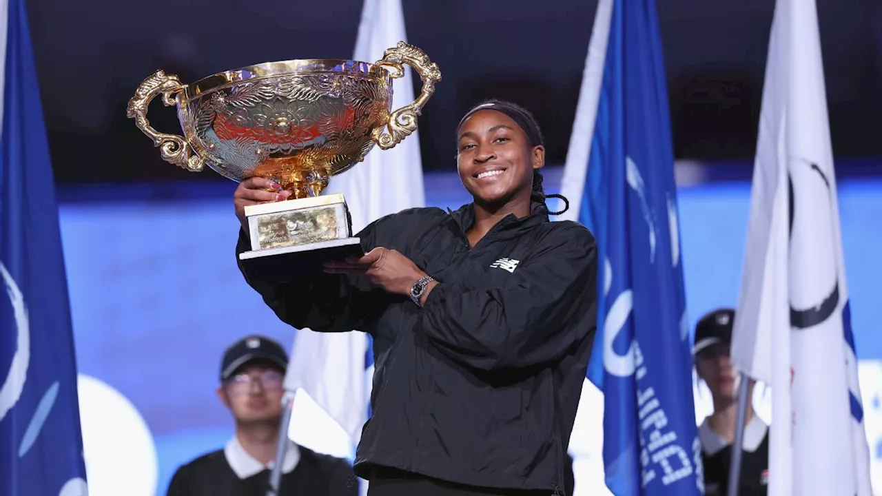 Coco Gauff rolls past Karolina Muchova for China Open title