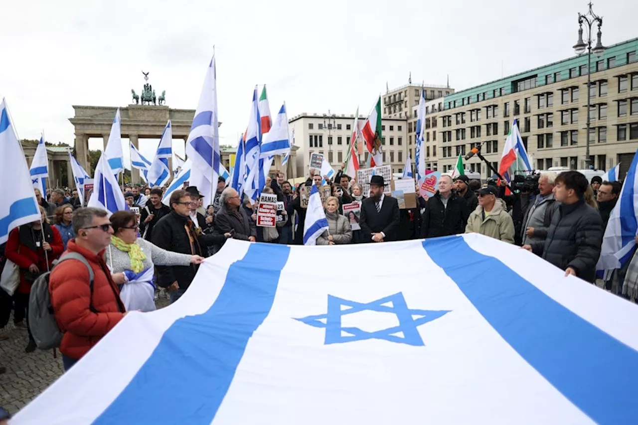 Solidaritätsdemonstrationen in Deutschland zum Jahrestag des Hamas-Angriffs