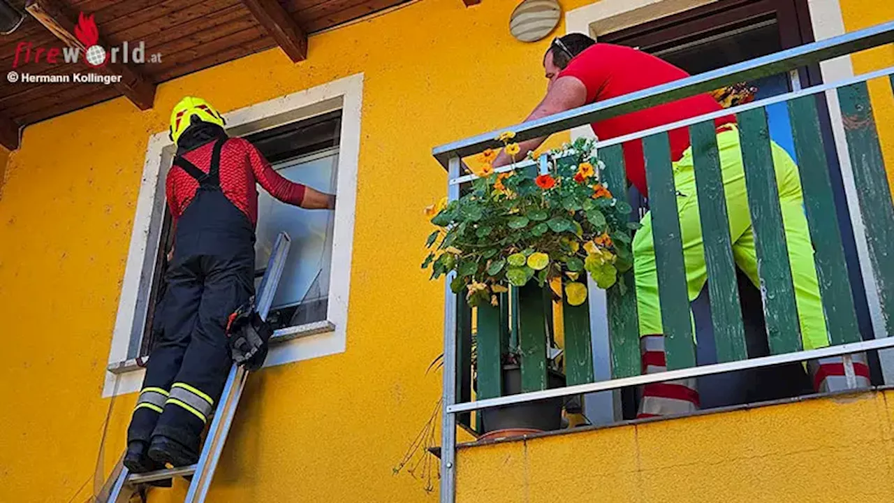 Feuerwehr rettet Frau nach Sturz in ihrer Wohnung