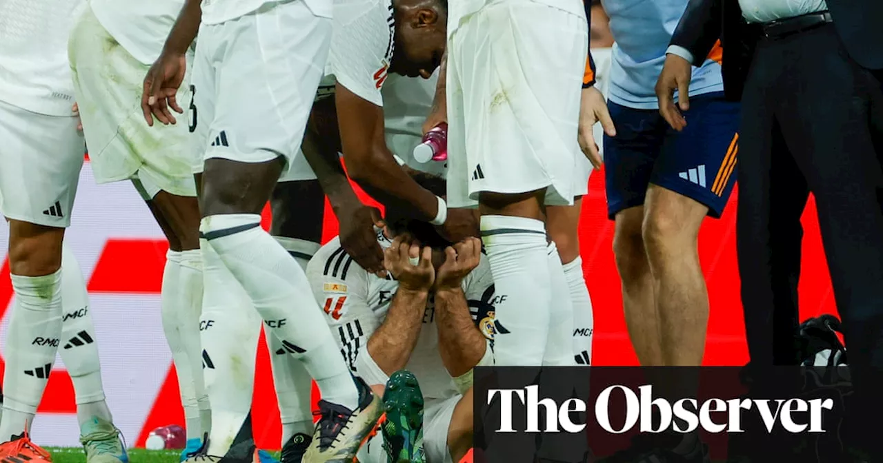 European football: Carvajal in tears after injury during Real Madrid win