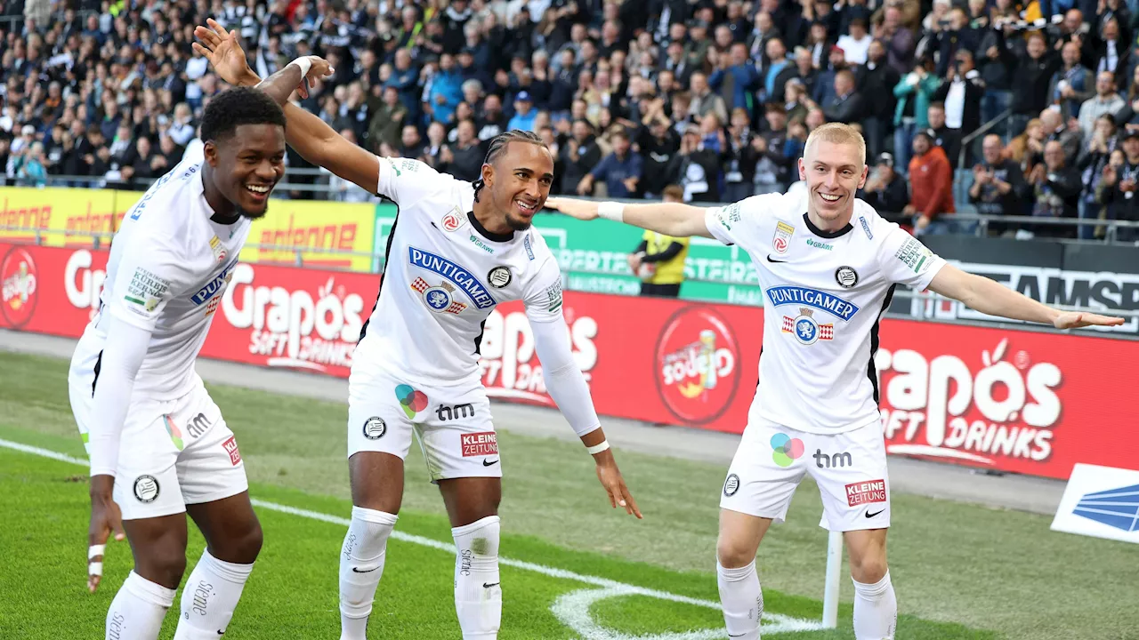 5:0! Sturm mit Machtdemonstration gegen Salzburg