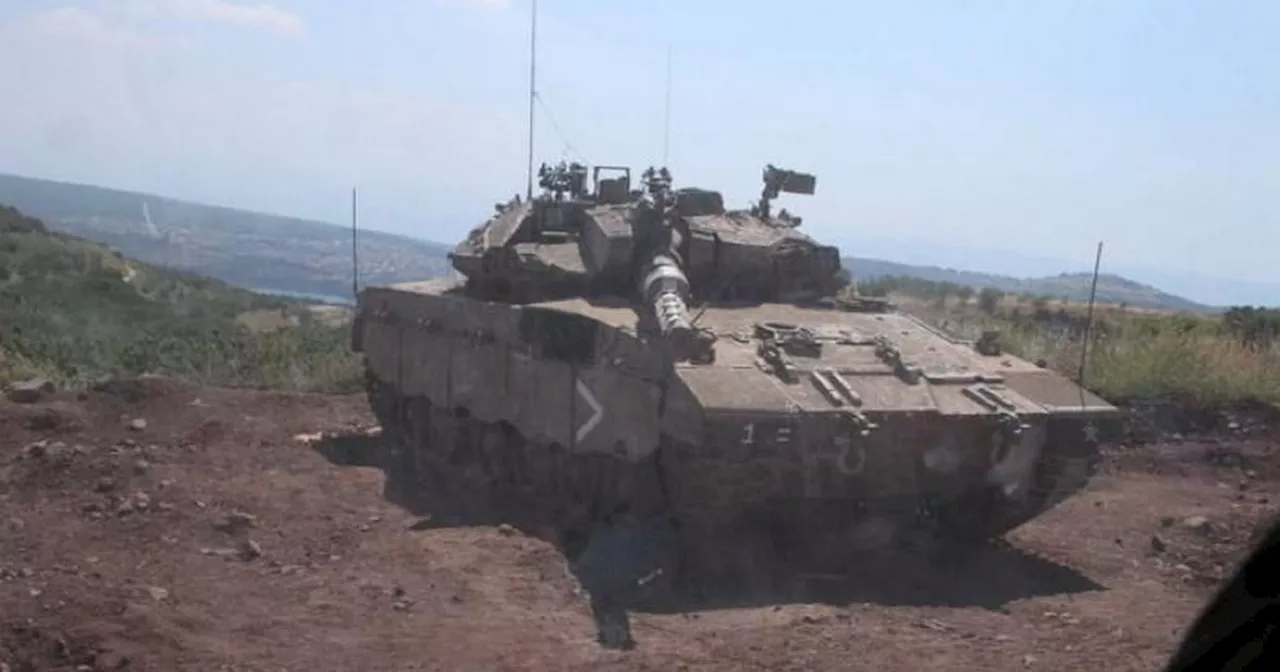 Moment Irish soldiers stare down barrel of Israeli tank outside post in Lebanon